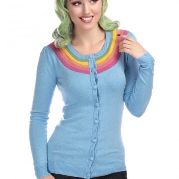 Collectif Sweaters - COLLECTIF Mainline Hallie Rainbow Sweater